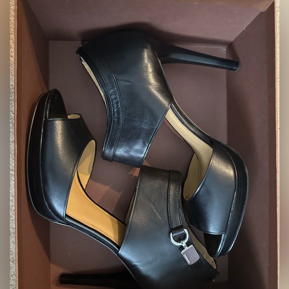 Coach Black Heels Size 9.5 (Brand New) - Picture 3 of 6
